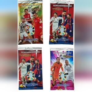 NIP 4 Pack Euro Soccer Cards